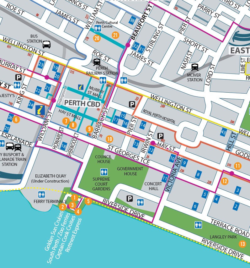 Perth City Map